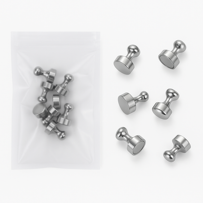 12pcs Strong Fridge Magnets Neodymium Push Pin for Whiteboard & Crafts-NEW