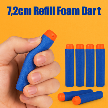 100pcs Soft Head Elite Dart Refill Bullets for Nerf N-Strike Toy Guns-Blue (NEW)
