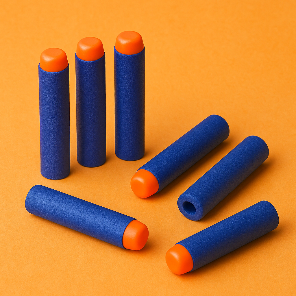 100pcs Soft Head Elite Dart Refill Bullets for Nerf N-Strike Toy Guns-Blue (NEW)