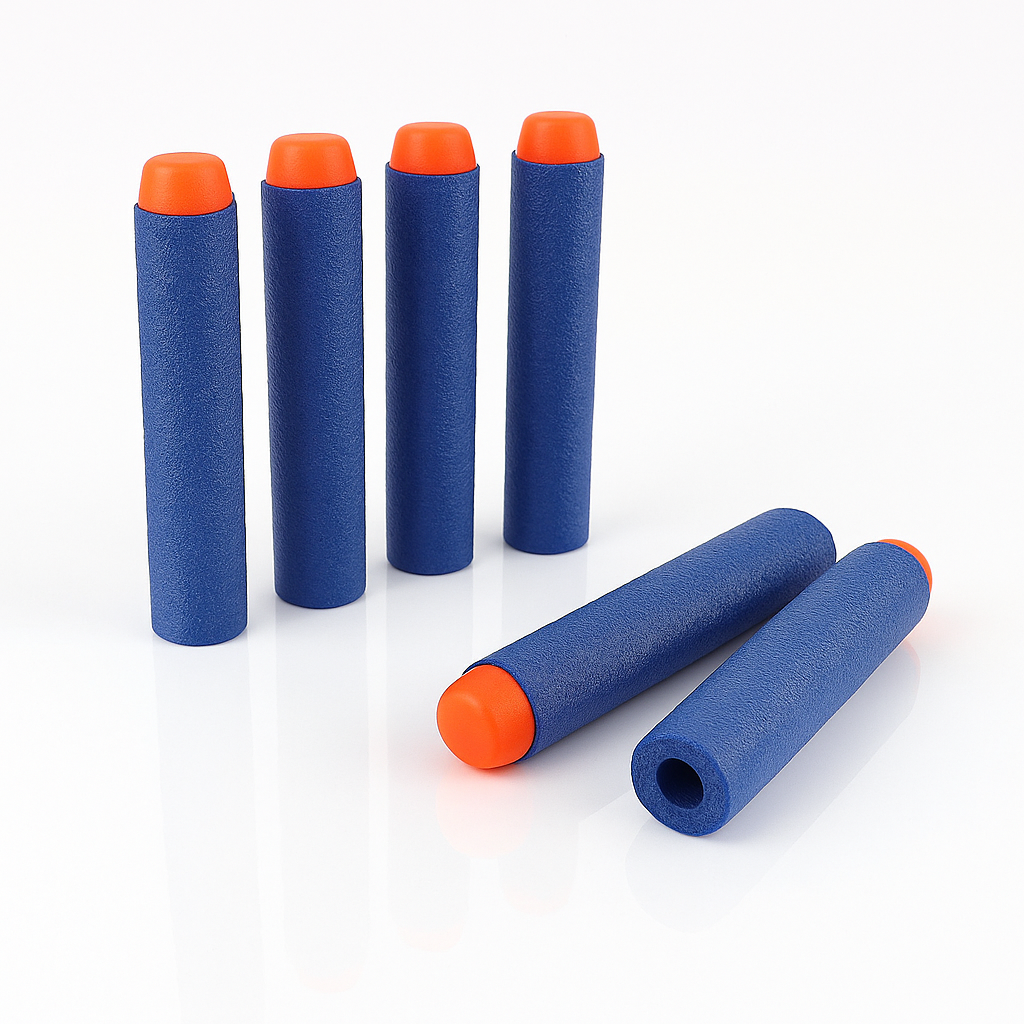 100pcs Soft Head Elite Dart Refill Bullets for Nerf N-Strike Toy Guns-Blue (NEW)