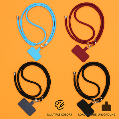 Universal Mobile Phone Lanyard Adjustable Hanging Neck Strap With Patch-NEW