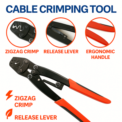 1.25-16mm² Wire Crimper Cable Plier Terminal Anderson Plug Lug Crimping Tool-NEW