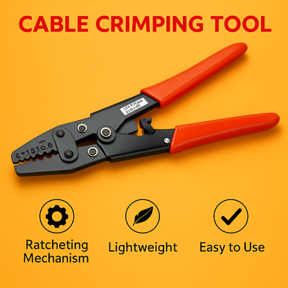 0.5–6.0mm² Wire Crimper Cable Plier Terminal Anderson Plug Lug Crimping Tool-6 mm-NEW