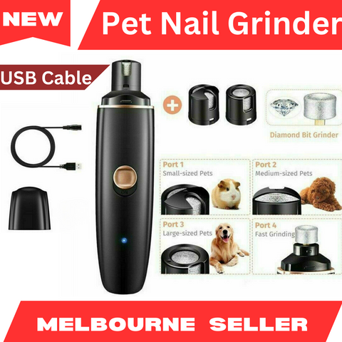 Electric Dog Toe Nail File Grinder Clippers Pet Cat Claw Grooming Trimmer Tools
