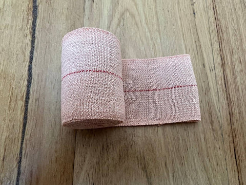 6 pack Heavy Elastic Crepe Compression Bandages Strains Sprains AU (15cm x 4M)