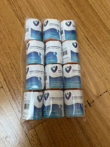 12 pack (6CMx4M)Heavy Elastic Crepe Compression Bandages Strains Sprains AU