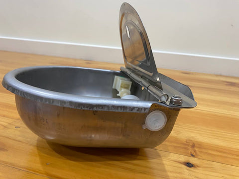 Stainless Pipe Water Trough Bowl Auto Drinking For Dog Horse Chicken Auto Fill