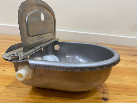 Stainless Pipe Water Trough Bowl Auto Drinking For Dog Horse Chicken Auto Fill