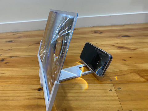 14'' Folding Mobile Phone Screen Magnifier 3D HD Amplifier Stand Bracket Enlarge