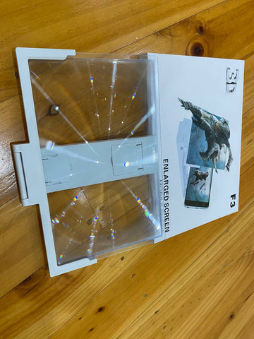 14'' Folding Mobile Phone Screen Magnifier 3D HD Amplifier Stand Bracket Enlarge