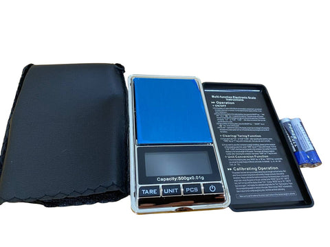 NEW 500g 0.01 DIGITAL POCKET SCALES JEWELLERY ELECTRONIC milligram micro mg