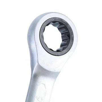 12Pc Ratchet Spanner Set Metric Open & Ring Wrenches 8-22mm CR-V + Rolling Bag