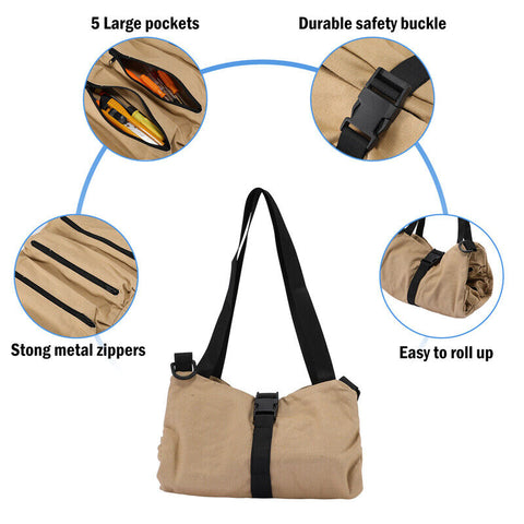 Tool Roll Organizer Tool Roll Up Canvas Bag Tool Large Wrench Super Big Pouch