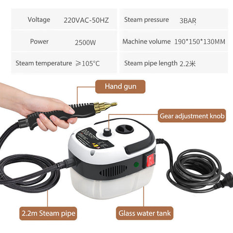 2500W Steam Cleaner High Temperature Kitchen Cleaning Pressure Steaming Mechine