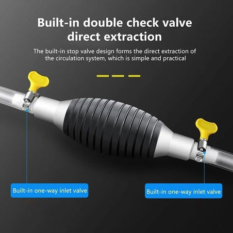 Hand Fuel Pump Car Fuel Tank Sucker Oil Transfer Soft Car Fuel Pump Manual Pump
