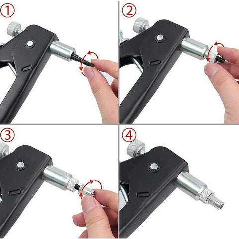 86x Riveter Nut Nutsert Tool Rivnut Gun Wrench Nuts Riveting Kit Mandrels M3-M8
