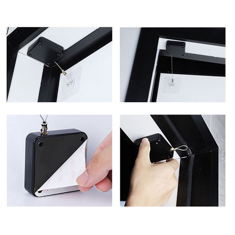 2x Punch-free Automatic Door Closer Sensor Auto for Home Kitchen Door Security