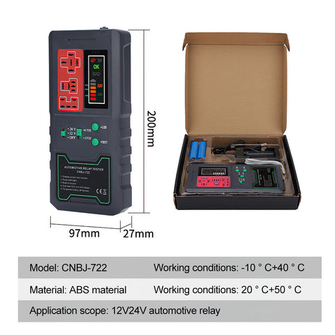 12-24V Automotive Electronic Relay Tester Car Battery Checker LED Indicator Auto