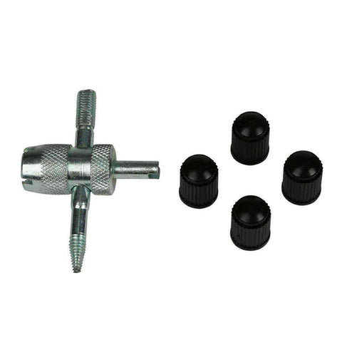 4X4 AIR DEFLATORS WITH PRESSURE GAUGE 4WD RAPID TYRE/TIRE DEFLATORS VALVE TOOL