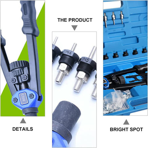 150x Nutsert Mandrels Nut Rivet Tool Kit Rivnut Riveting Riveter Gun Thread M12
