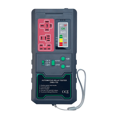 12-24V Automotive Electronic Relay Tester Car Battery Checker LED Indicator Auto