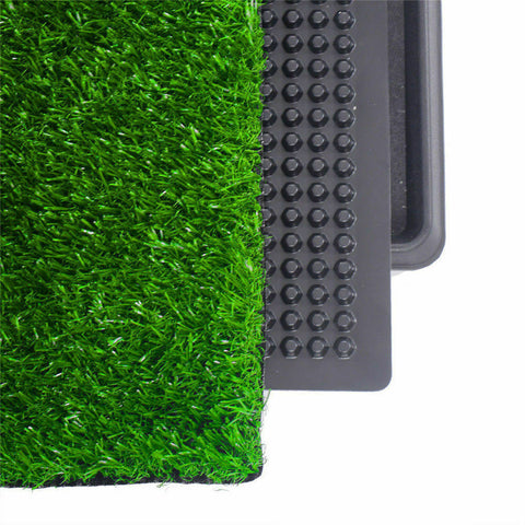 Indoor Dog Pet Potty Zoom Training Portable Grass Mat Toilet Large Loo Pad Tray