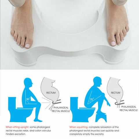 Sit & Squat Squatty Potty Stool Eco Toilet Step Stool Healthy Colon Bathroom AU