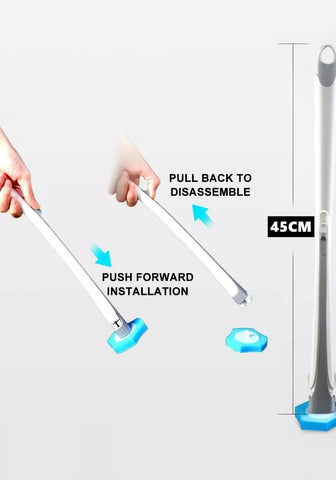 Disposable Toilet Brush Set Toilet System Cleaners with 40Pcs Refills