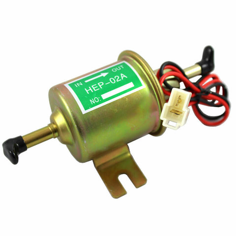 12V 2.5-4 PSI Gas Diesel Inline Low Pressure Electric Fuel Pump HEP02A Universal