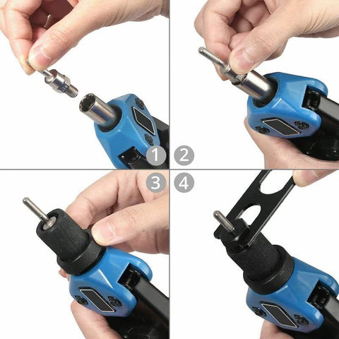 150x Nutsert Mandrels Nut Rivet Tool Kit Rivnut Riveting Riveter Gun Thread M12