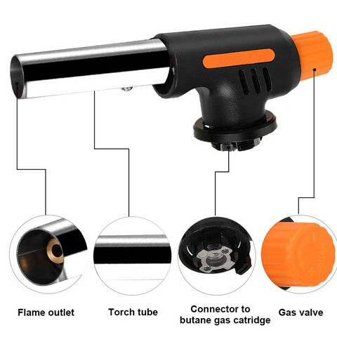 Butane Gas Torch Blow Torch Iron Welding Soldering Fire Lighter Frame Gun BBQ