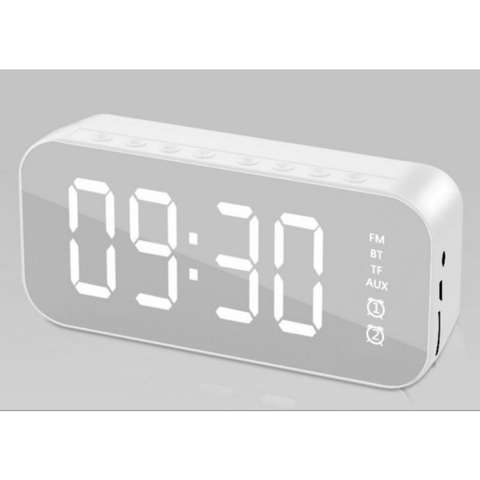 Digital Alarm Clock FM Radio Bluetooth Speaker Wireless Night Light LED Display