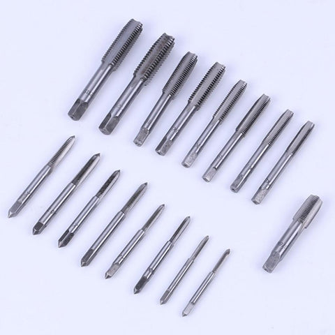40Pcs Tap And Die Set Metric Szie Screw Screwdriver Thread Drill W/t Pitch Gauge