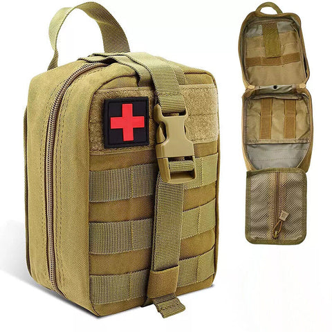Tactical MOLLE Rip Away EMT IFAK Medical Pouch First Aid Kit Utility ( ONLY BAG)