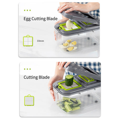 22in1Fruit Vegetable Slicer Dicer Julienne Food Chopper Cutter Mandoline  Peeler