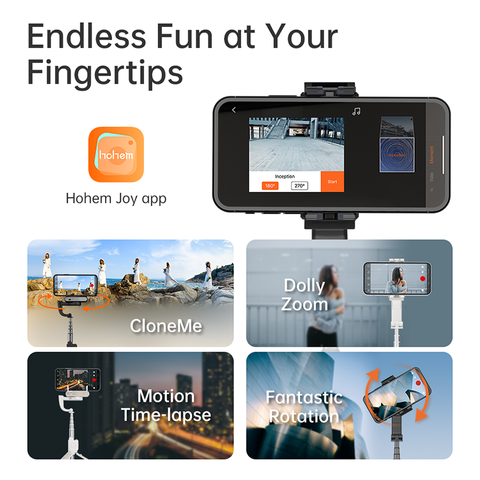 Hohem ISteady Q Single-Axis Gimbal Stabilizer Selfie Stick Tripod for Smartphone