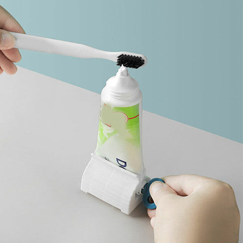 3PCS Toothpaste Squeezer Bathroom Tube Dispenser Seat Easy Stand Rolling Holder