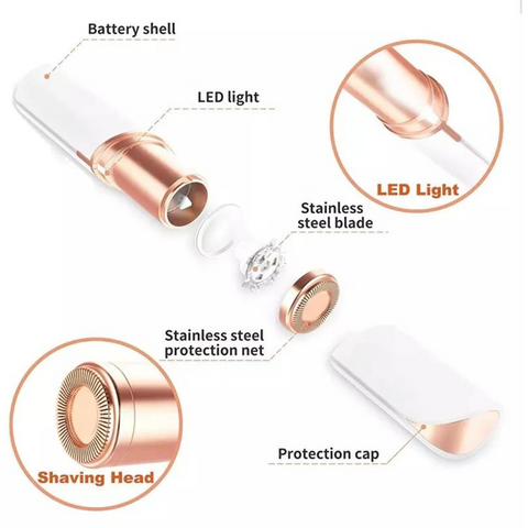 Women Finishing Touch Painless Face Facial Hair Remover Epilator Rechargeable AU