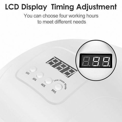 48W Nail Lamp UV LED Light Professional Nail Polish Dryer Gel Curing Device AU