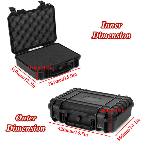 Waterproof Hard Carry Tool Case Bag Storage Box Portable Organizer with Sponge