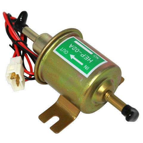 12V 2.5-4 PSI Gas Diesel Inline Low Pressure Electric Fuel Pump HEP02A Universal