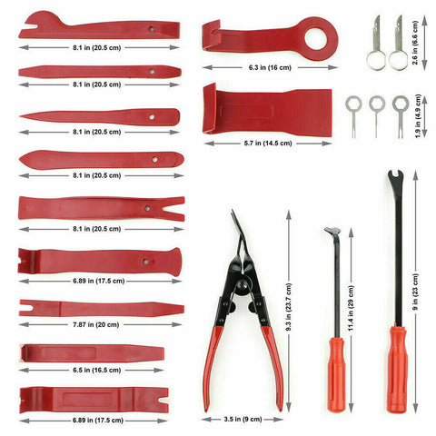 45Pcs Pry Bar Car Trim Removal Tool Auto Hand Tools Dash Panel Door Interior Kit
