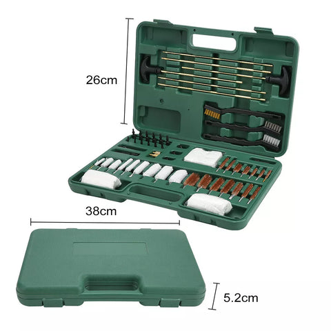 62PC Universal Gun Cleaning Tools Set Pistol Rifle Shotgun Firearm Cleaner Kit