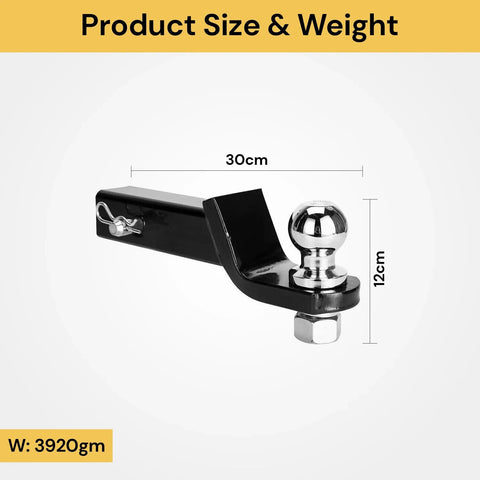 Drop Towbar 2" Tongue Tow Ball Mount Hitch Caravan 4x4 4WD Car Tow Bar Trailer