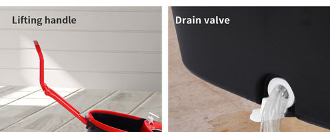 Set Spin Mop Bucket 360° Stainless Steel Rotating Wet Dry Microfiber 2 Heads AU