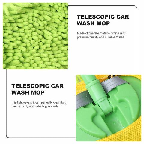 Telescopic Car Brush Wash Soft Care Mop Vehicle Cleaning Window Adjustable AUS