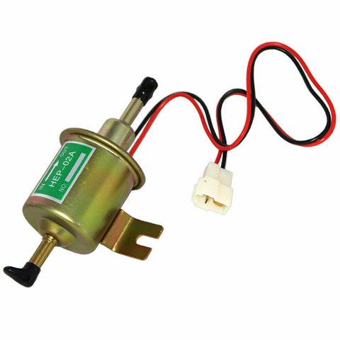 12V 2.5-4 PSI Gas Diesel Inline Low Pressure Electric Fuel Pump HEP02A Universal