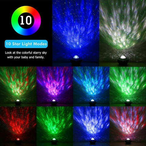 LED Galaxy Starry Night Light Projector Ocean Star Sky Party Kids Room Lamp AU
