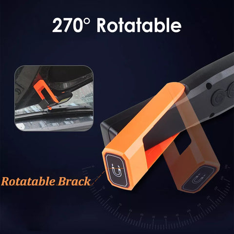 Portable COB LED Work Light USB Rechargeable Magnetic Torch Lights Waterproof