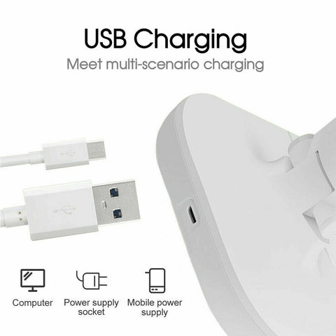 Touch LED Desk Lamp Bedside Study Reading Table Light Dimmable USB Rechargeable